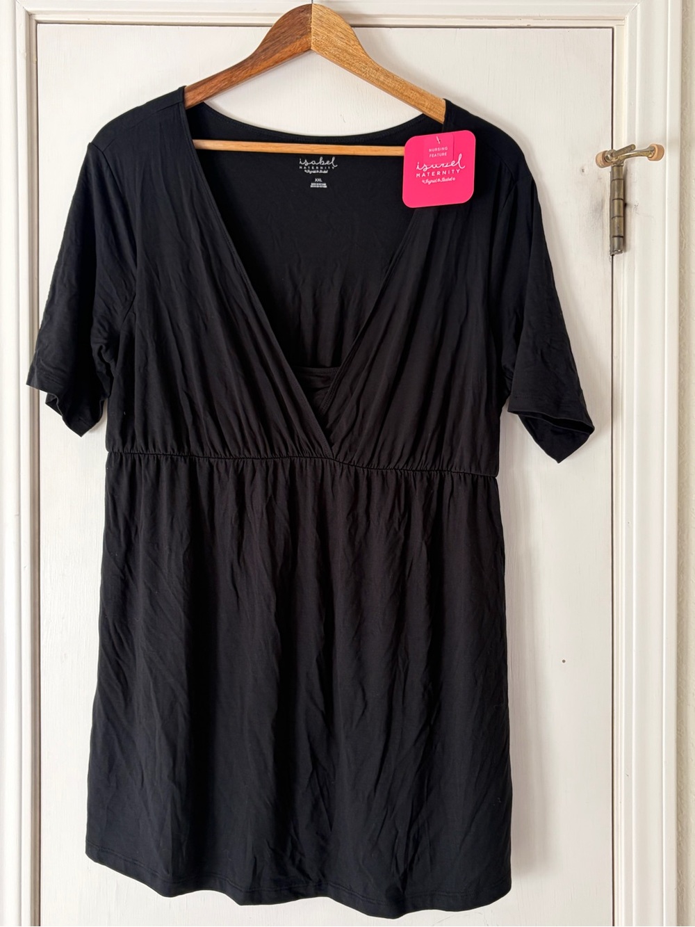 NWT Isabel Maternity with Nursing Feature Black Top Size XXL